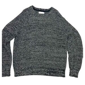 American‎ Eagle Heavy Knitted Long Sleeve Pullover Sweater Gray Large Preppy